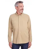 Harriton M708 Adult StainBloc™ Pique Fleece Shir KHAKI