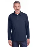 Harriton M709 Adult StainBloc™ Pique Fleece Pull DARK NAVY