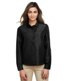 Harriton M580LW Ladies' Key West Long-Sleeve Perfo BLACK
