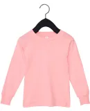 Bella + Canvas 3501T Toddler Jersey Long Sleeve Te PINK