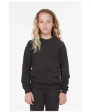 Bella + Canvas 3901Y Youth Sponge Fleece Crewneck  DARK GRY HEATHER