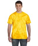 Tie-Dye CD101 Adult 5.4 oz. 100% Cotton Spider T-S in Spider gold