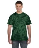 Tie-Dye CD101 Adult 5.4 oz. 100% Cotton Spider T-S in Spider green