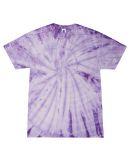 Tie-Dye CD101 Adult 5.4 oz. 100% Cotton Spider T-S in Spider lavender