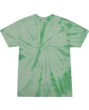 Tie-Dye CD101Y Youth 5.4 oz. 100% Cotton Spider T- SPIDER MINT