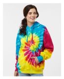 Tie-Dye CD877 Adult 8.5 oz. d Pullover Hood in Reactive rainbow
