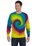 Tie-Dye CD2000 Adult 5.4 oz. 100% Cotton Long-Slee in Reactive rainbow