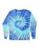 Tie-Dye CD2000Y Youth Long-Sleeve Tee in Blue jerry