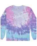 Tie-Dye CD2000Y Youth Long-Sleeve Tee in Cotton candy