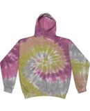 Tie-Dye CD877Y Youth 8.5 oz Pullover Hooded Sweats in Desert rose