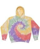 Tie-Dye CD877Y Youth 8.5 oz Pullover Hooded Sweats in Zen rainbow