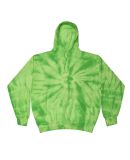 Tie-Dye CD877Y Youth 8.5 oz Pullover Hooded Sweats in Spider lime