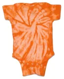 Tie-Dye CD5100 Infant Creeper in Spiral orange