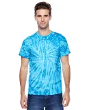 Tie-Dye CD110 Adult 5.4 oz., 100% Cotton Twist d T in Neon blueberry