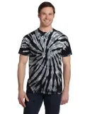 Tie-Dye CD110 Adult 5.4 oz., 100% Cotton Twist d T in Twist black