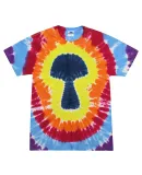 Tie-Dye CD1150Y Youth Pink Ribbon T-Shirt in Multclr mushroom