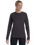 BELLA 6450 Womens Long Sleeve Missy T-Shirt DARK GRY HEATHER