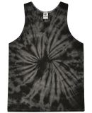 Tie-Dye CD3500 Adult 5.4 oz. 100% Cotton Tank Top in Spider black