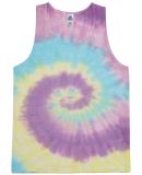 Tie-Dye CD3500 Adult 5.4 oz. 100% Cotton Tank Top in Jellybean