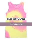 Tie-Dye CD3500 Adult 5.4 oz. 100% Cotton Tank Top Fire Cracker