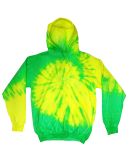 Tie-Dye CD8700 Adult Fluorescent Pullover Hoodie FLO YELLOW/ LIME