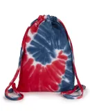 Tie-Dye CD9500 Swirl d Sport Cinch Backpack in Spiral roy/ red