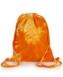Tie-Dye CD9500 Swirl d Sport Cinch Backpack in Spiral orange