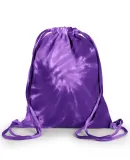 Tie-Dye CD9500 Swirl d Sport Cinch Backpack in Spiral purple