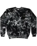 Tie-Dye H8100 Adult 8.5 oz., 80/20 crew neck fleec in Multi black