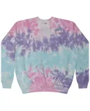 Tie-Dye H8100 Adult 8.5 oz., 80/20 crew neck fleec in Cotton candy