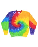 Tie-Dye H8100 Adult 8.5 oz., 80/20 crew neck fleec in Prism