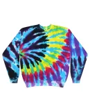 Tie-Dye H8100 Adult 8.5 oz., 80/20 crew neck fleec in Flashback