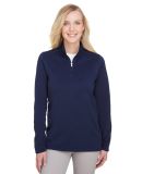 UltraClub UC792W Ladies' Coastal Pique Fleece Quar in Navy