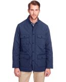 UltraClub UC708 Men's Dawson Quilted Hacking Jacke in Navy