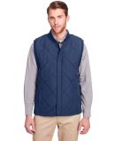 UltraClub UC709 Men's Dawson Quilted Hacking Vest in Navy