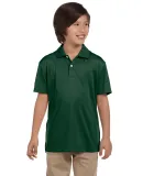 Harriton M353Y Youth Double Mesh Polo DARK GREEN