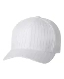 Yupoong-Flex Fit 6195P Pinstripe Cap WHITE/BLACK