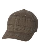 Yupoong-Flex Fit 6196 Glen Check Cap BROWN/KHAKI