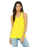 BELLA 8800 Womens Racerback Tank Top in Neon yellow