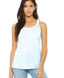 BELLA 8800 Womens Racerback Tank Top in Blue marble