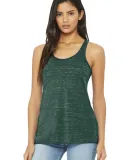 BELLA 8800 Womens Racerback Tank Top in Forest marble