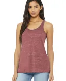 BELLA 8800 Womens Racerback Tank Top in Mauve marble