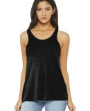 BELLA 8800 Womens Racerback Tank Top in Solid black slub