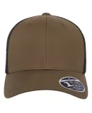 Yupoong-Flex Fit 110M 110® Mesh-Back Cap in Coyote brown/ black