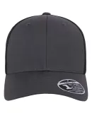 Yupoong-Flex Fit 110M 110® Mesh-Back Cap in Charcoal/ black