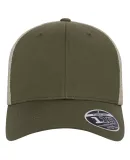 Yupoong-Flex Fit 110M 110® Mesh-Back Cap in Olive/ khaki