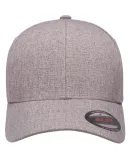 Yupoong-Flex Fit 6350 Heatherlight Mélange Cap in Grey