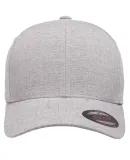 Yupoong-Flex Fit 6350 Heatherlight Mélange Cap in Silver