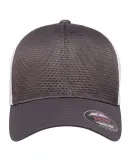 Yupoong-Flex Fit FF360 Omnimesh Cap in Charcoal/ white