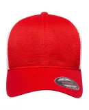 Yupoong-Flex Fit FF360 Omnimesh Cap in Red/ white